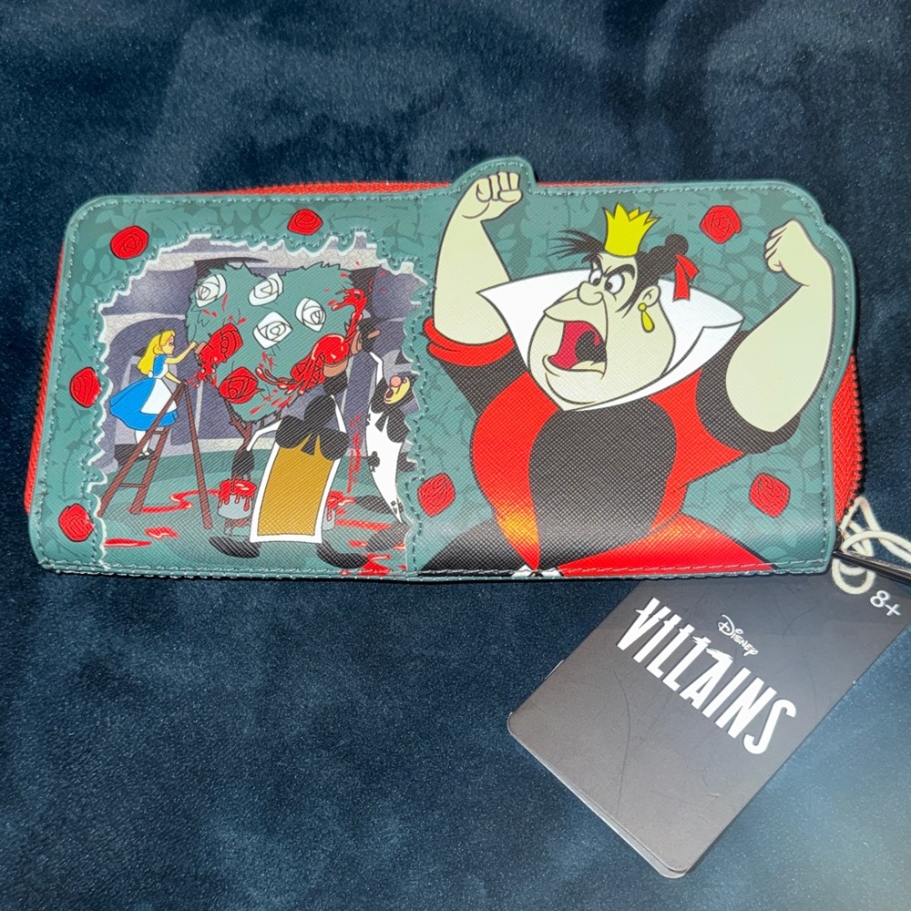 Loungefly Disney Villains Wallet - Red and Green